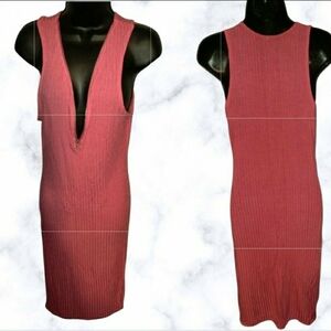 Sheek Sleeveless Maxi Dress in Deep Pink